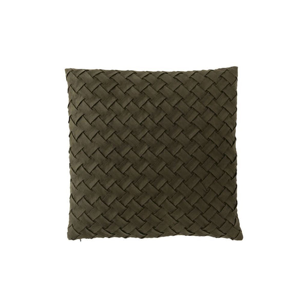 Coussin Tissé Polyester Vert