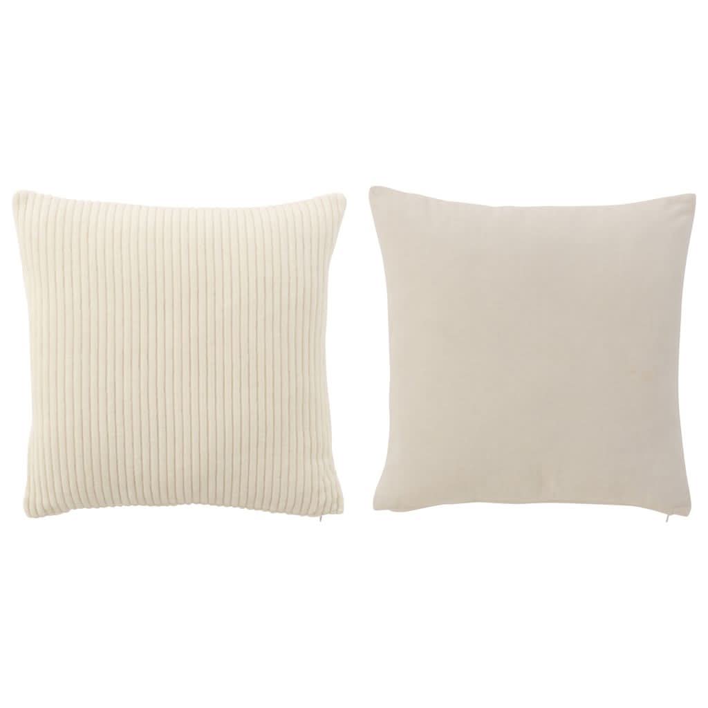 Coussin Velours Coton Blanc - Designix