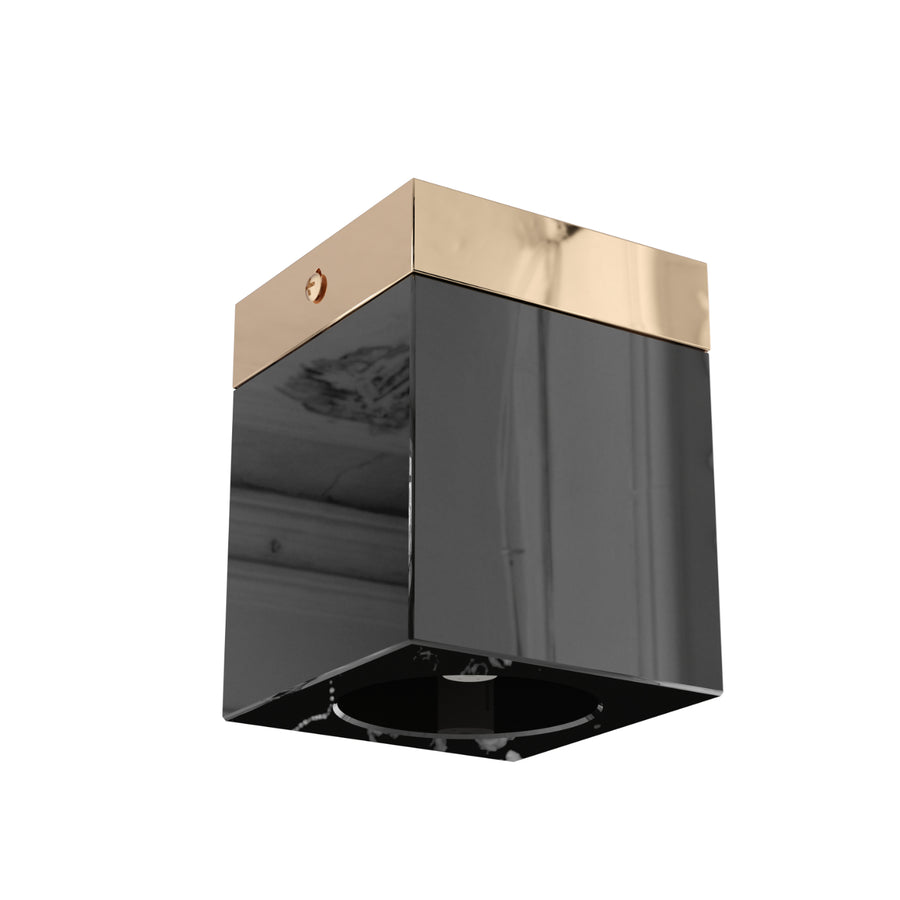 Spot plafond Cubo, verre
