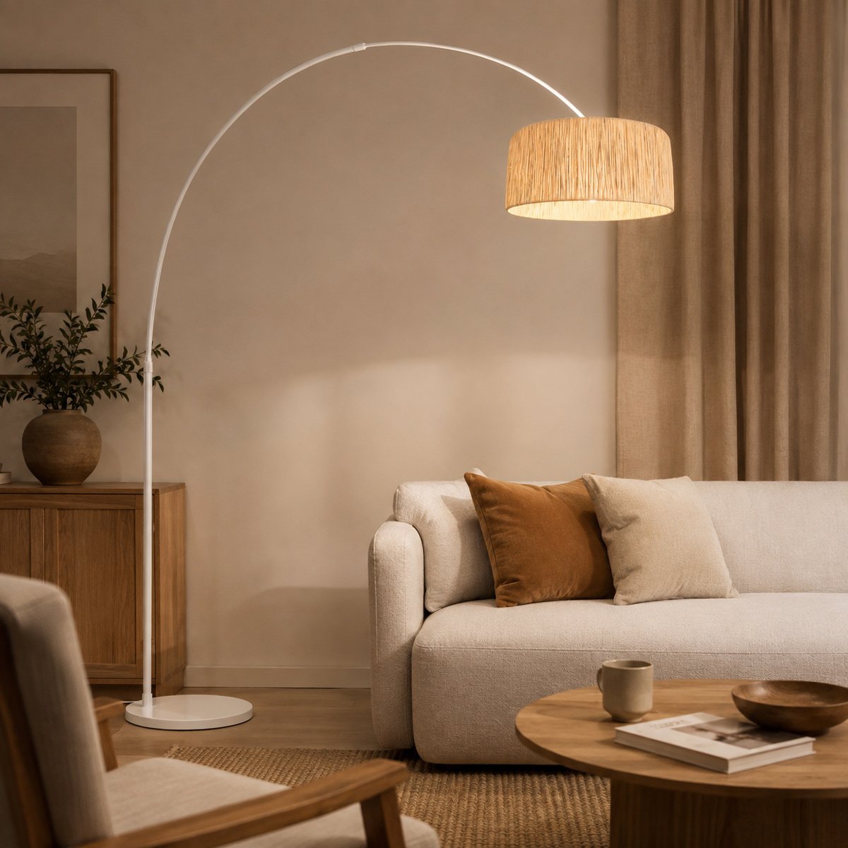 Lampadaire Sparkled Light blanc