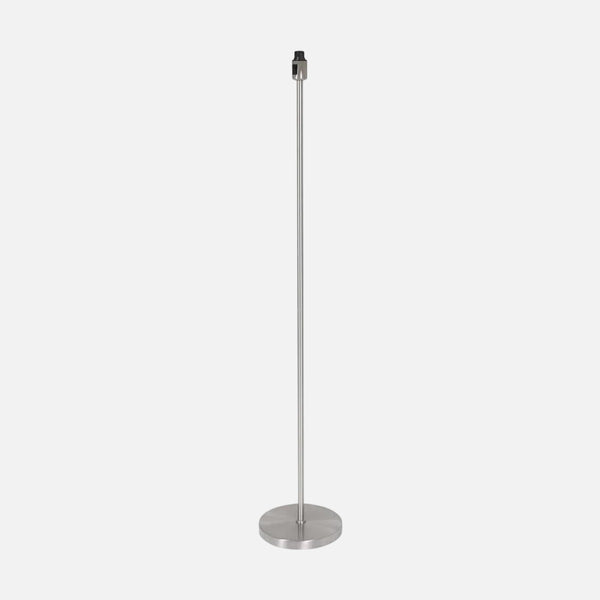 Lampadaire droit acier brossé, pied de sol minimaliste à composer | Noor