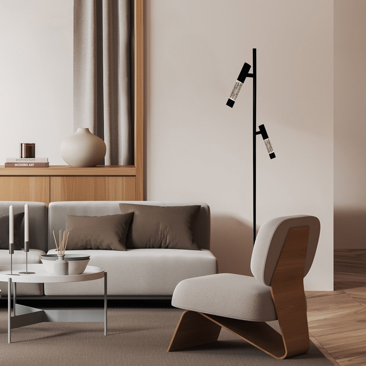 Lampadaire Alisio noir