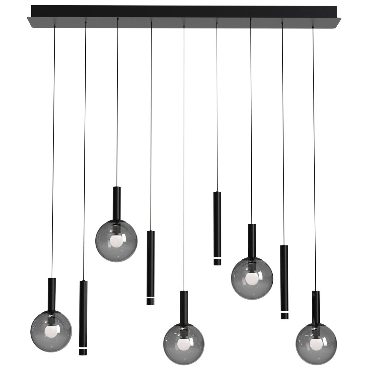 Suspension luminaire Volari noir