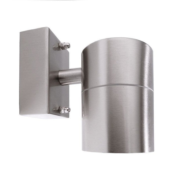 Applique extérieure Zilly inox, verre, L 11,5 cm