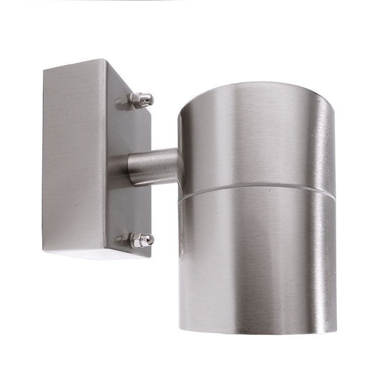Applique extérieure Zilly inox, verre, L 11,5 cm