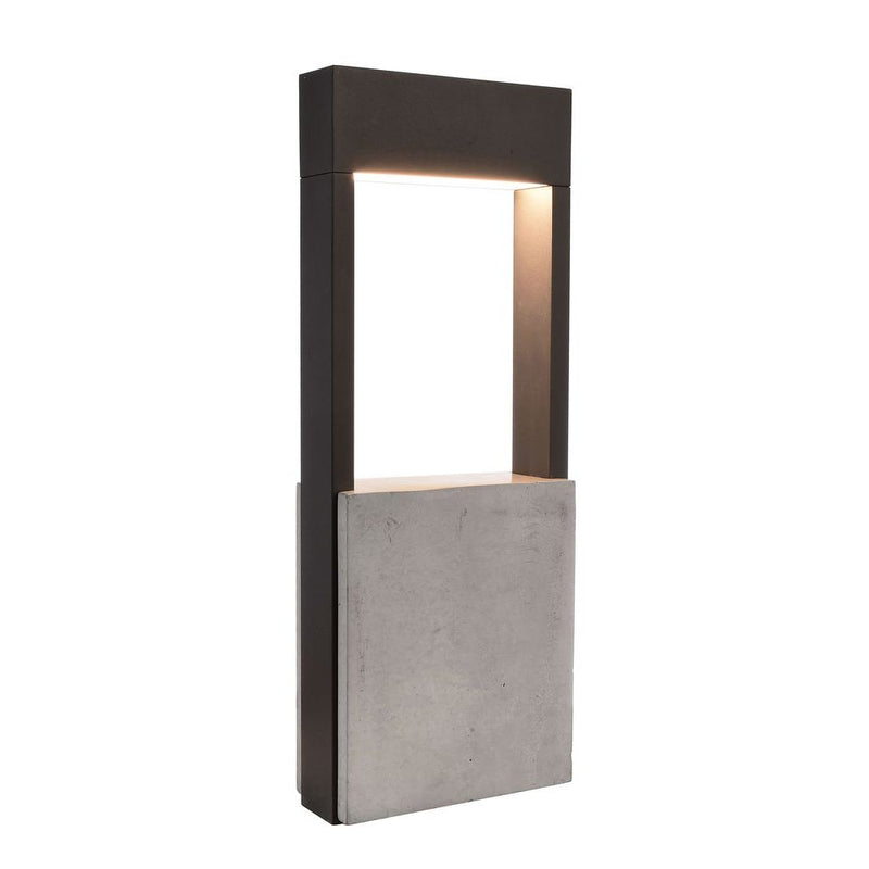 Lampadaire extérieur Chertan gris foncé, H 45 cm