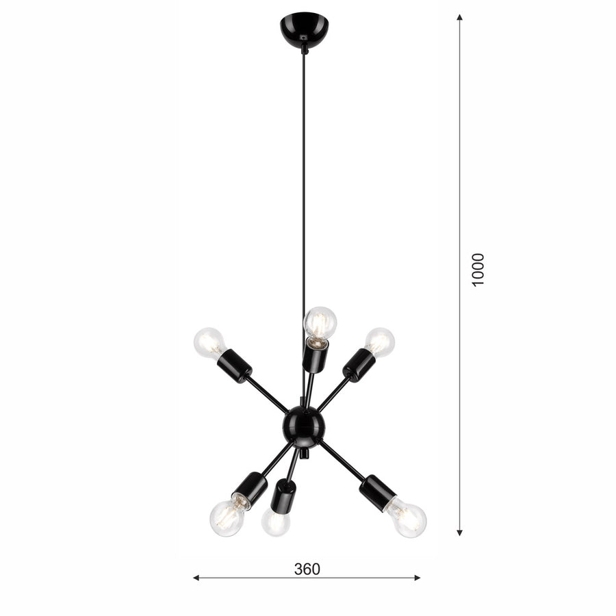 Schéma de dimensions sur fond blanc, hauteur totale 1000 mm et largeur 360 mm.