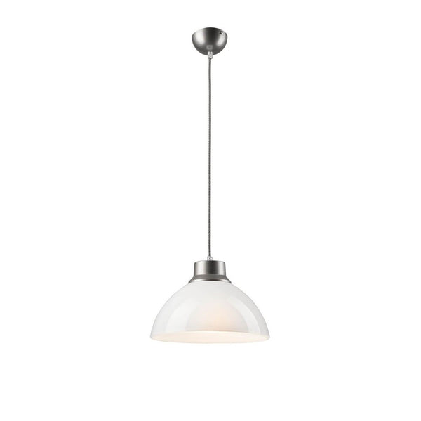 Suspension blanche, verre
