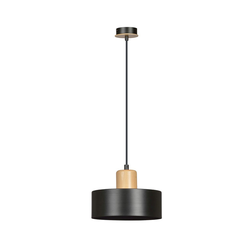 Suspension Bergalo noire, bois