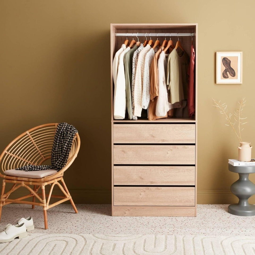 Dressing Modular Naturel Tiroirs | Halo - Designix Dressing