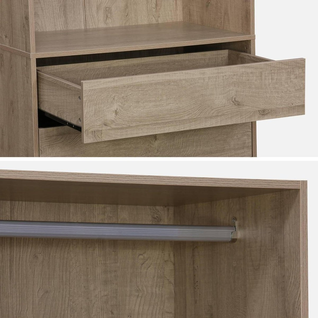 Dressing Modular Naturel Tiroirs | Halo - Designix Dressing