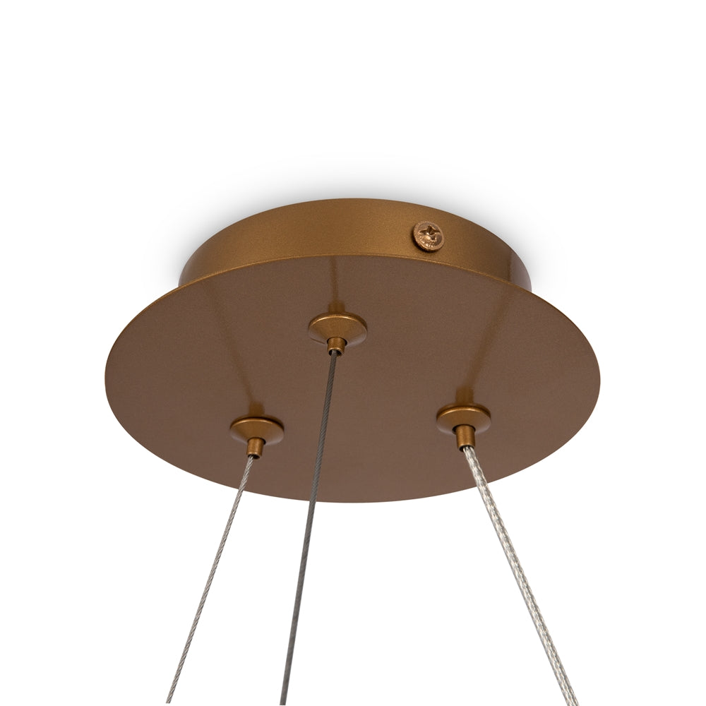 Balance Suspension luminaire doré