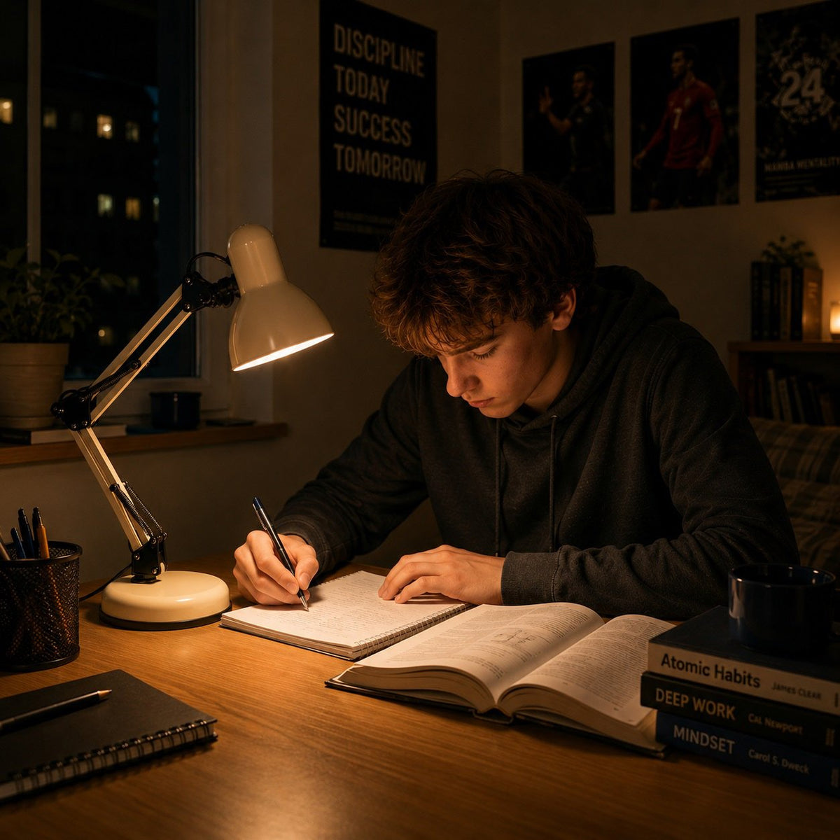 Lampe à poser Study crème