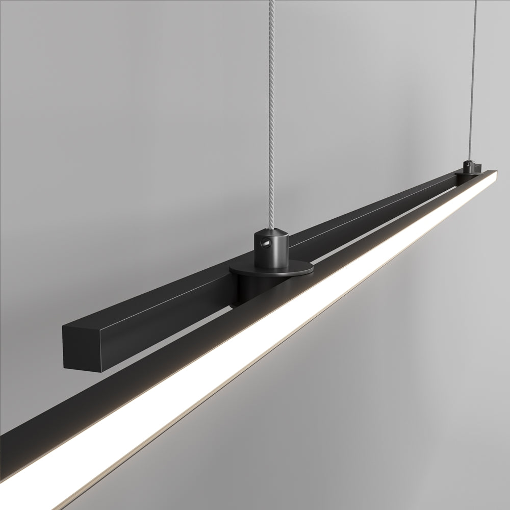 Halo Suspension luminaire noir