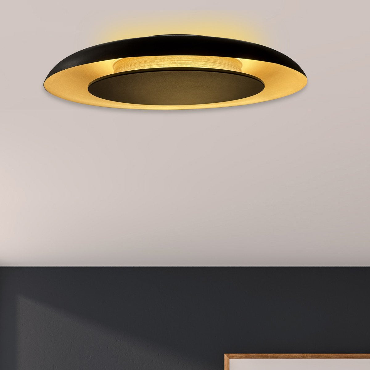 Plafonnier Golden Veil noir