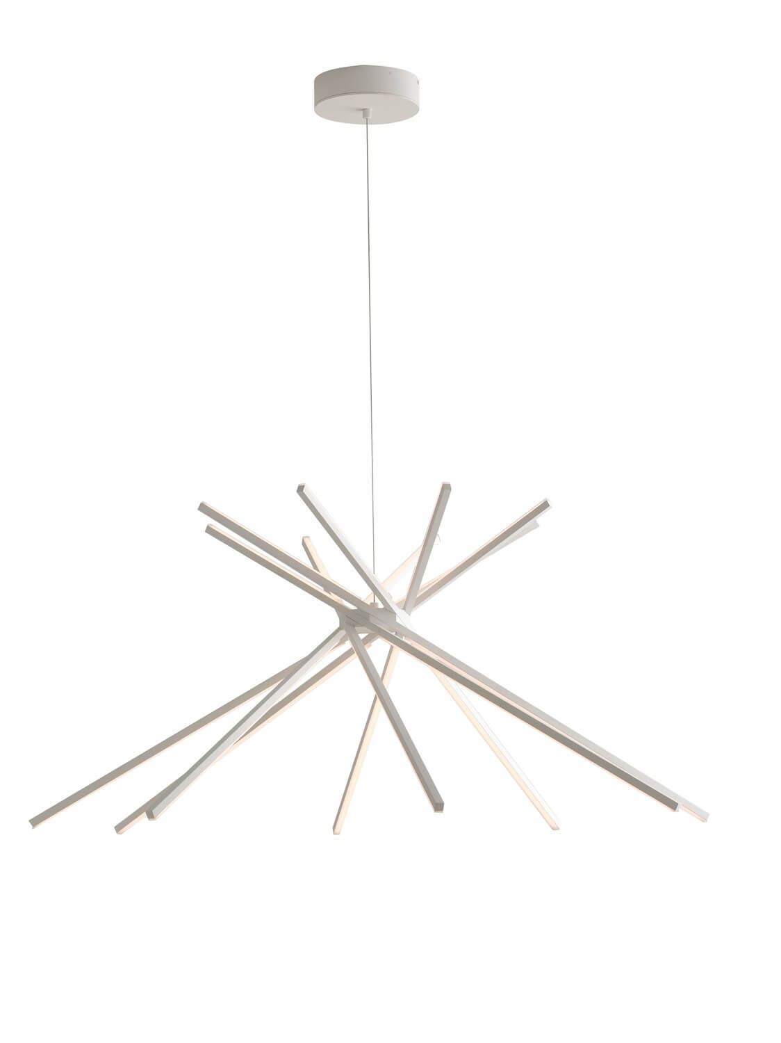 Suspension Shanghai blanche, H 160 cm (LED-SHANGHAI-S8-BCO)