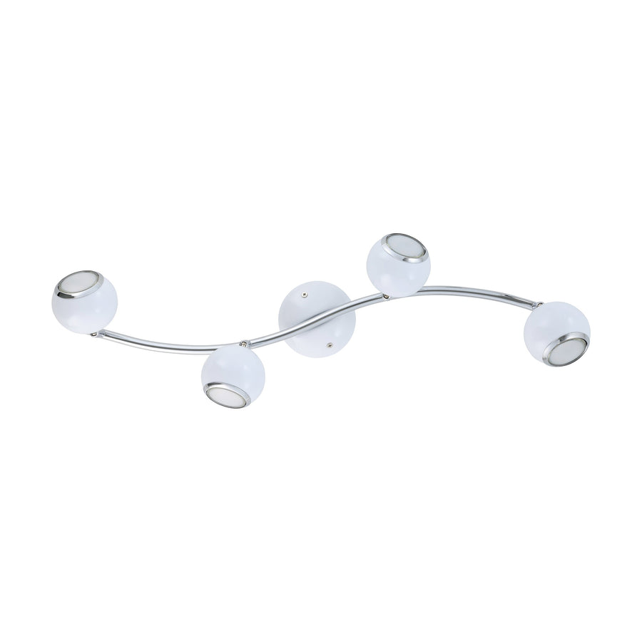 Plafonnier Bimeda blanc, L 64 cm