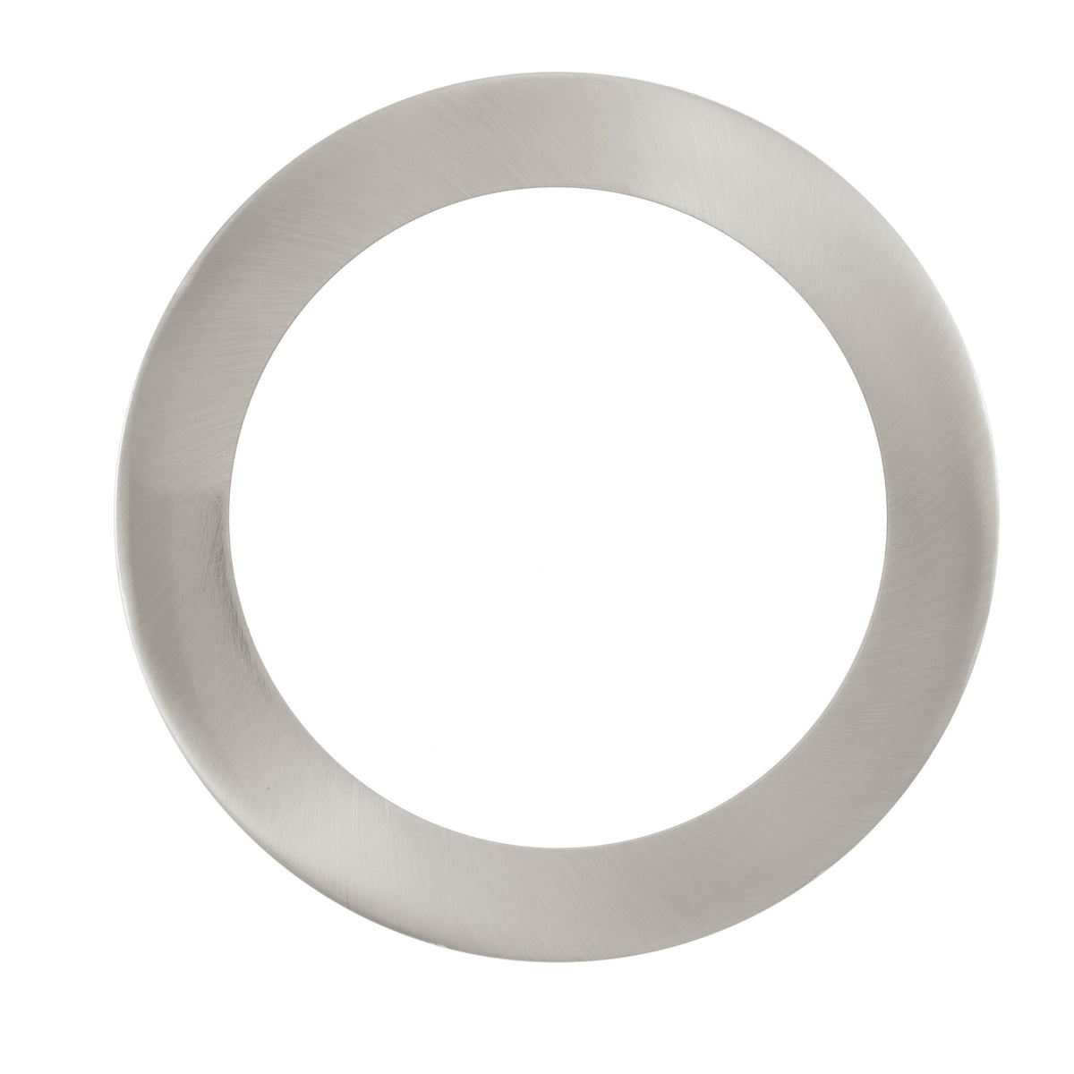 Détail du cerclage en métal nickel brossé, anneau seul sans diffuseur