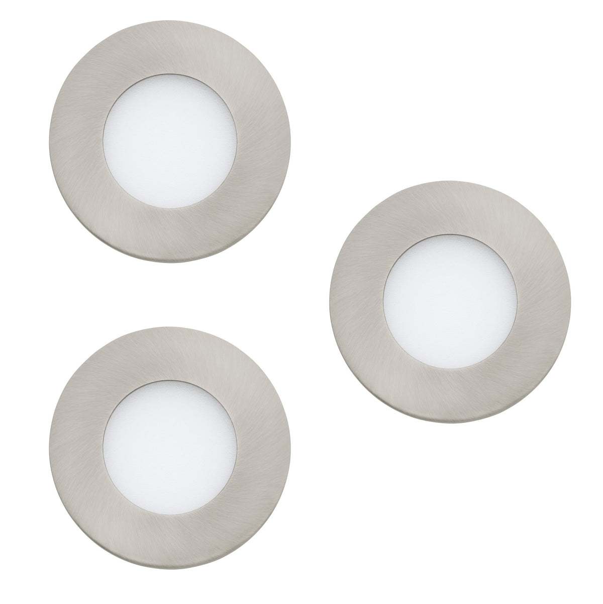 Spot encastrable Fueva-c nickel satiné