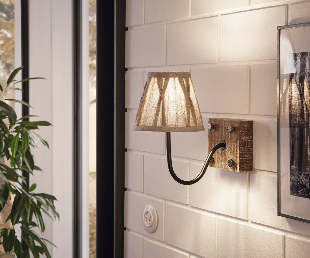 Applique murale 1+1 Vintage noire