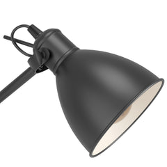 Lampadaire Priddy noir et blanc