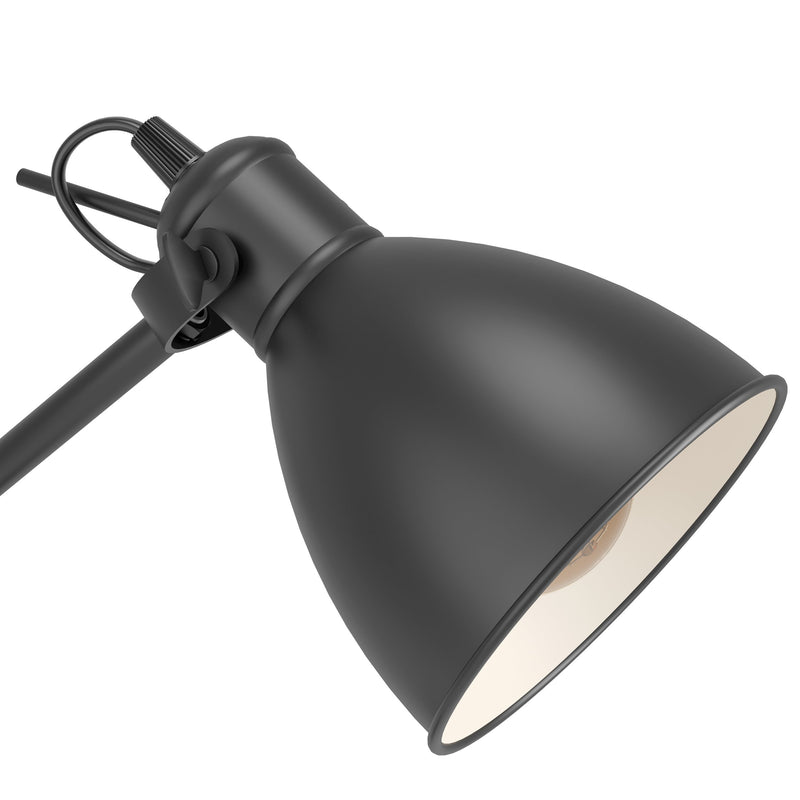 Lampadaire Priddy noir et blanc