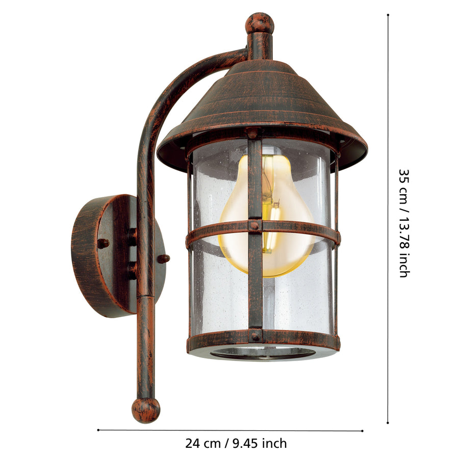 Schéma de dimensions indiquant 35 cm de hauteur et 24 cm de largeur