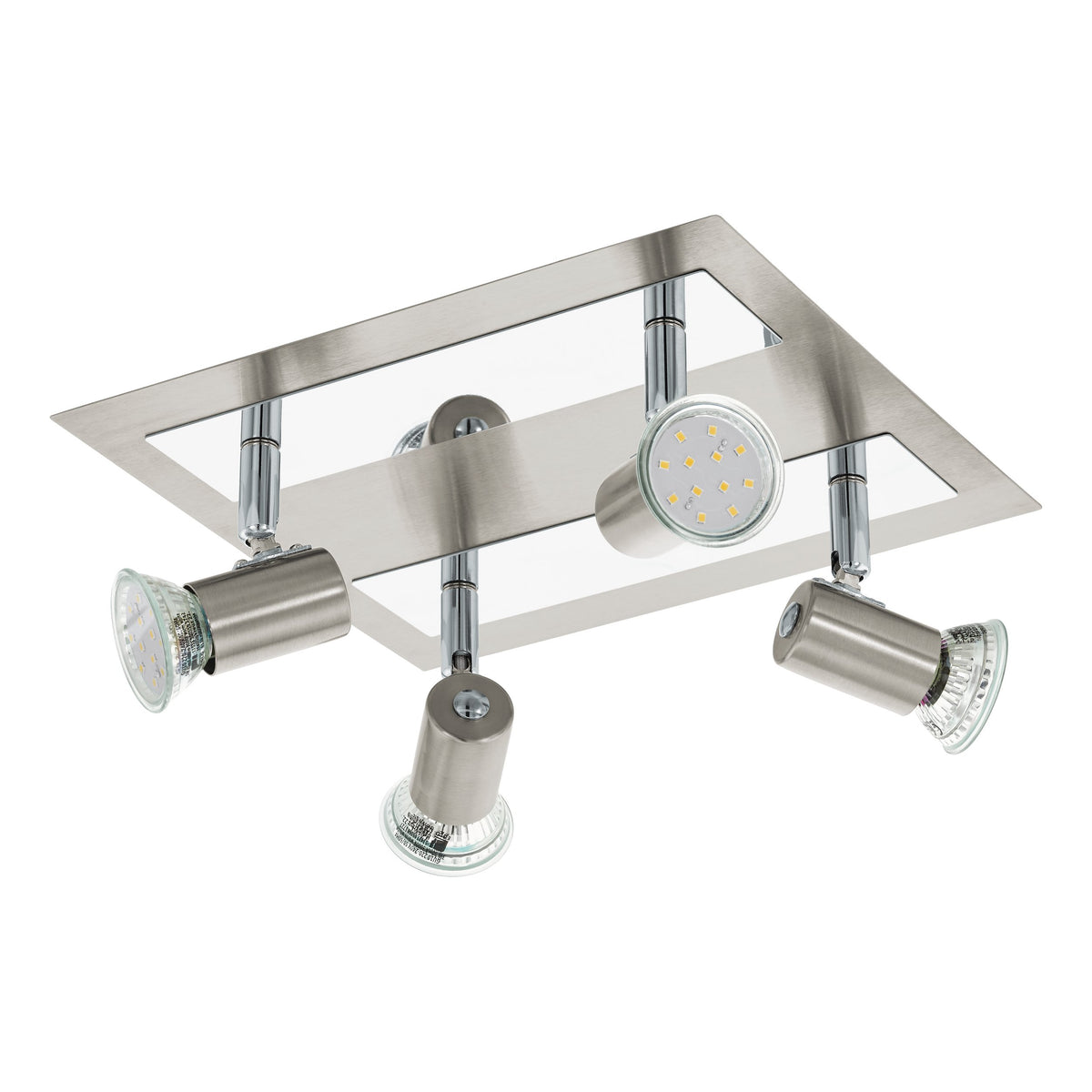 Spot Rottelo nickel satiné, L 26 cm