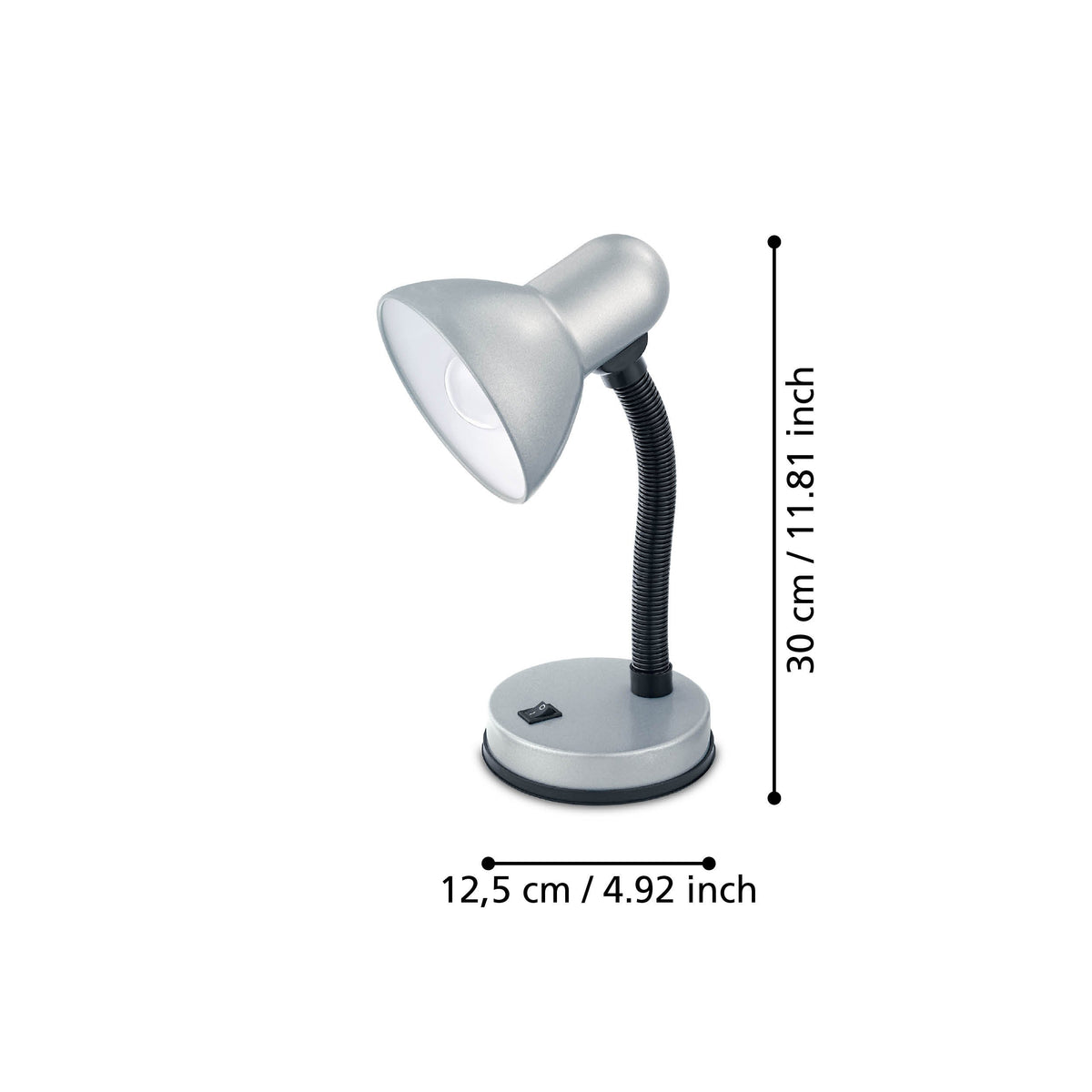 Lampe à poser Basic 1 argentée