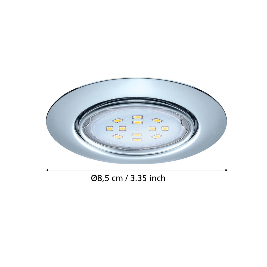 Spot encastrable Peneto chromé, Ø 8,7 cm