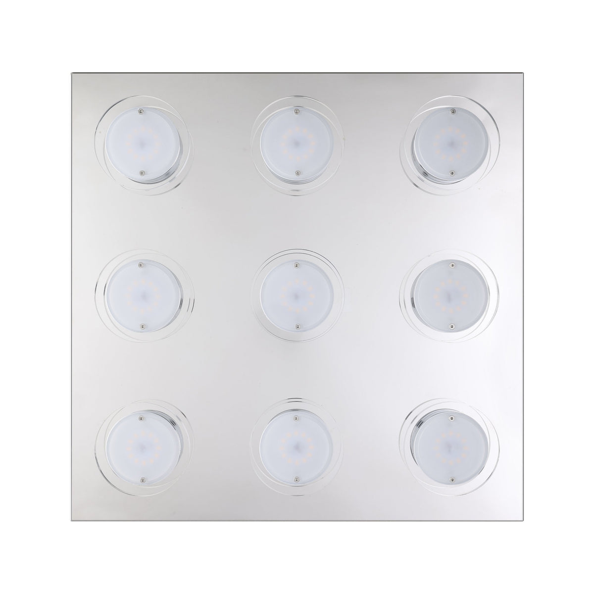 Applique murale Cisterno inox et transparente