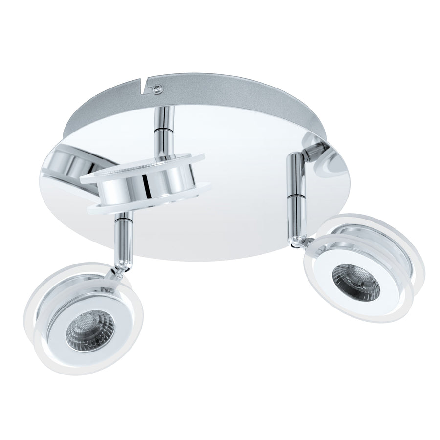 Spot Sarolo inox et transparent