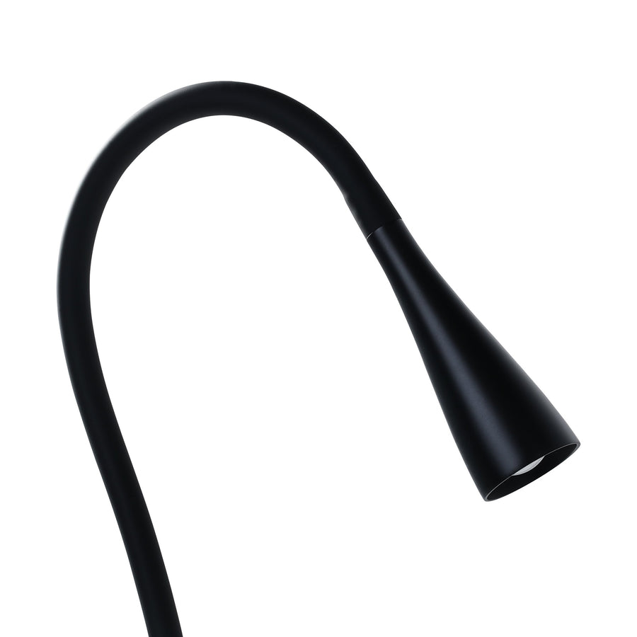 Lampe à poser Snapora aluminium et noire