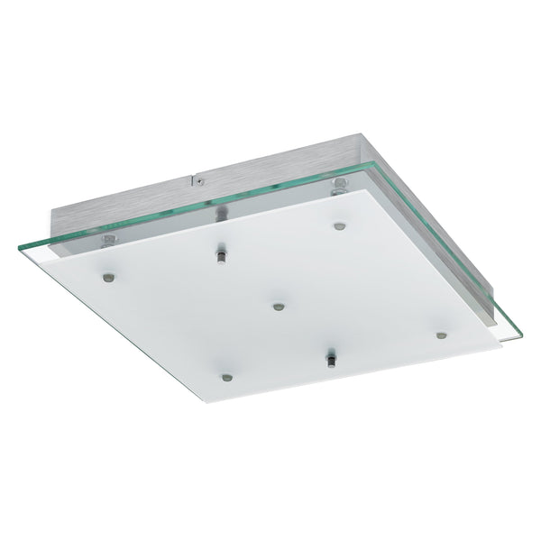 Applique murale Fres 2 chromée, verre, L 38 cm