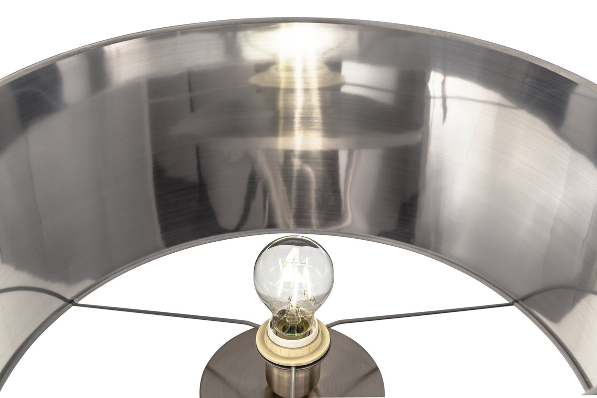 Lampadaire Fondachelli blanc, tissu