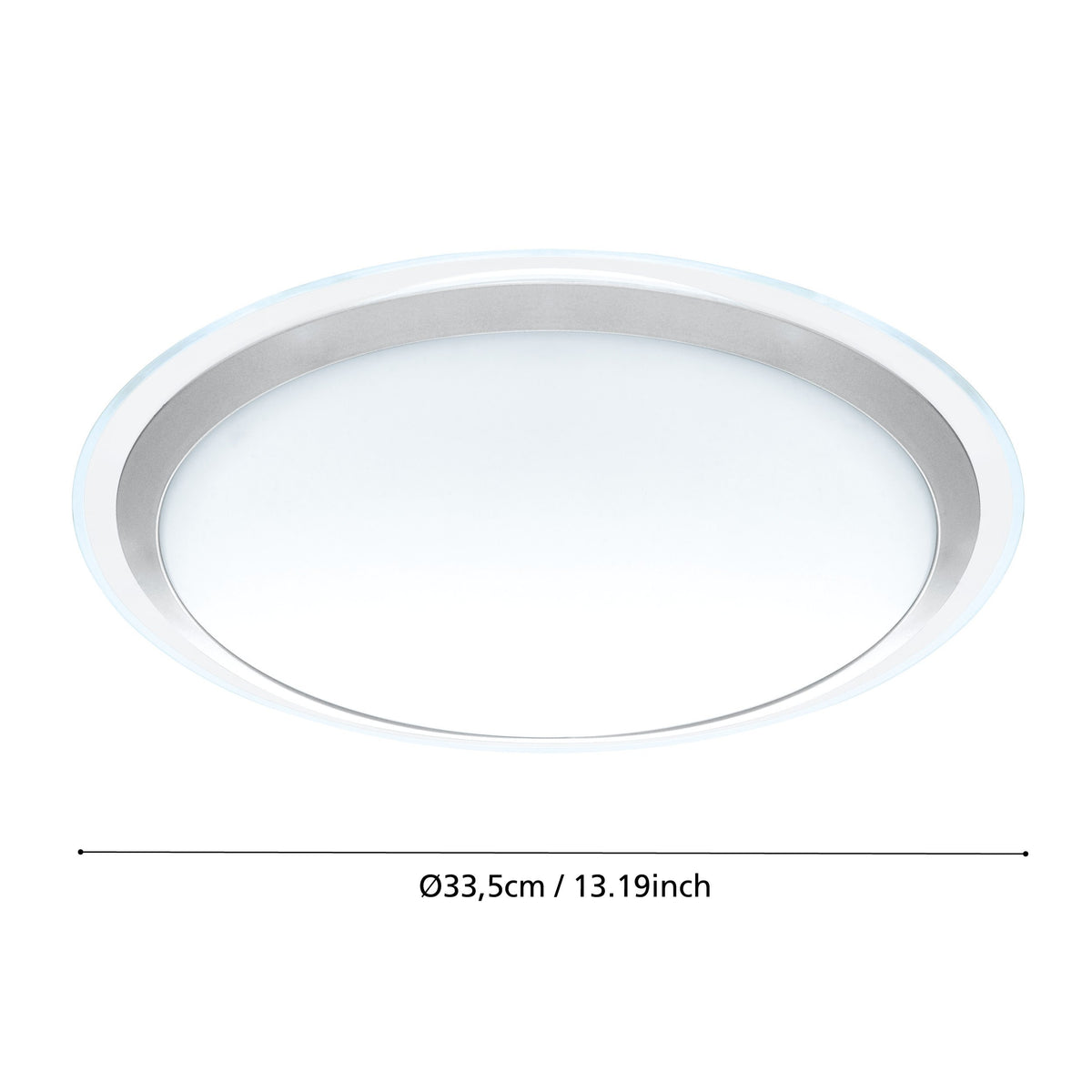 Plafonnier Competa 1 blanc, Ø 33,5 cm