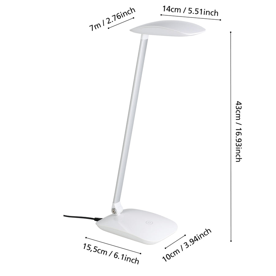 Lampe à poser Cajero blanche