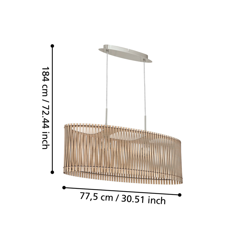 Suspension luminaire | Sendero Bois