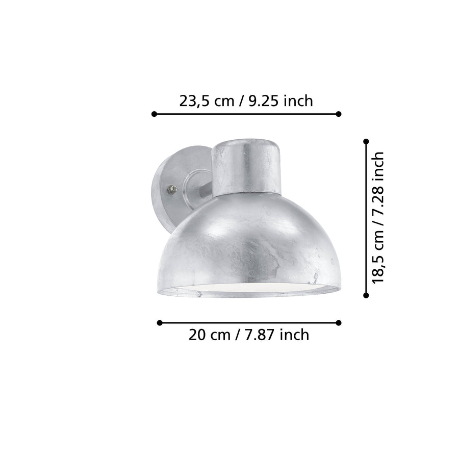 Schéma de dimensions indiquant 23,5 cm de large et 18,5 cm de haut.