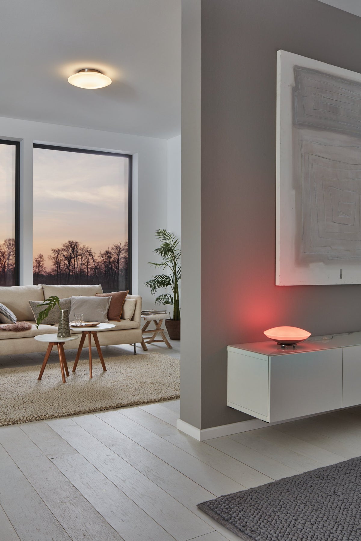 Lampe à poser Frattina-c nickel satiné