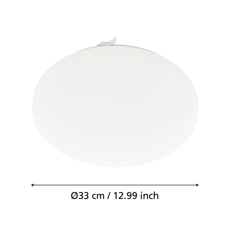 Plafonnier Frania blanc, Ø 33 cm (97872)