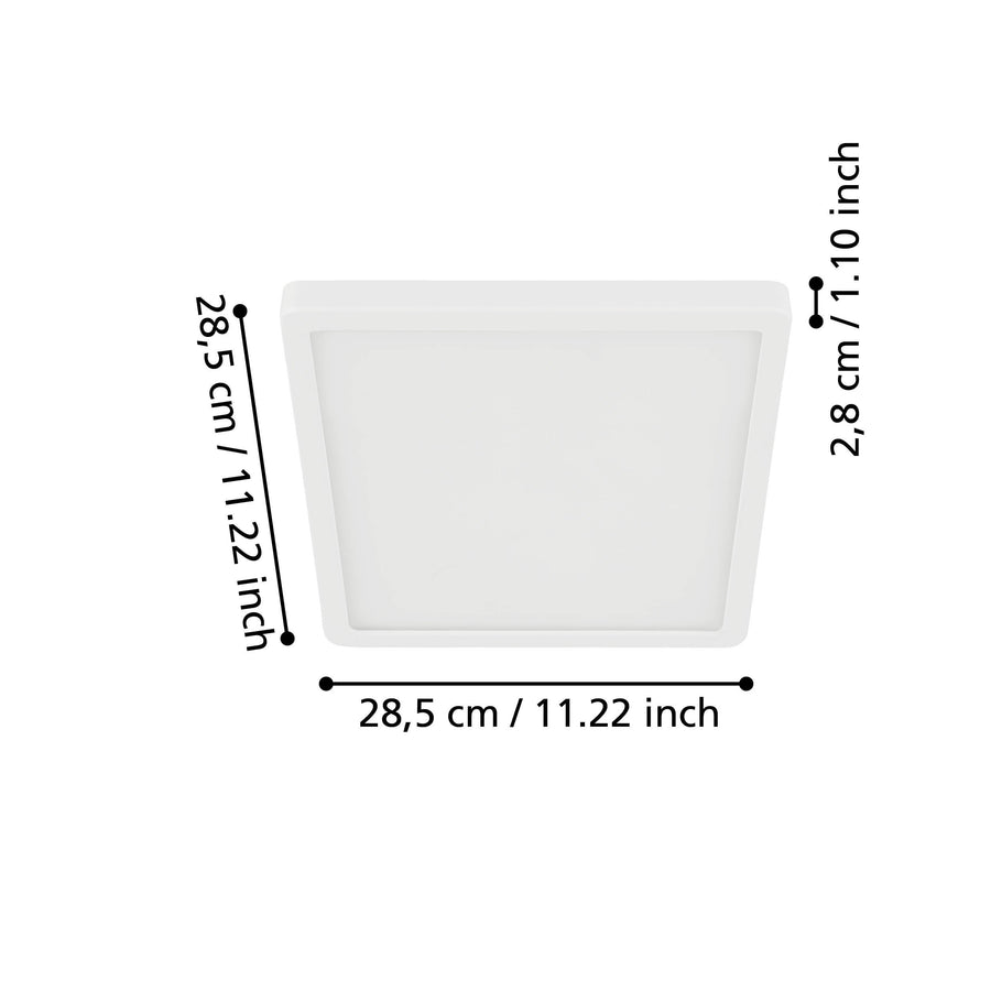 Plafonnier Fueva 5 blanc (99268)