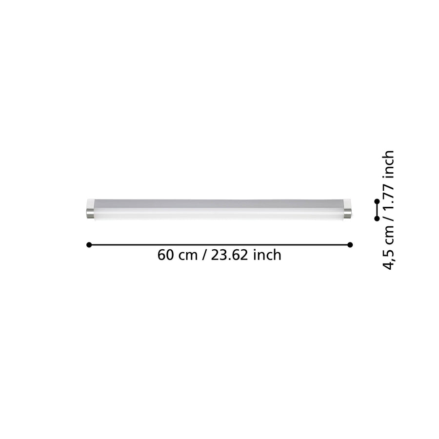 Plafonnier Tragacete 1 argenté et blanc (99777)