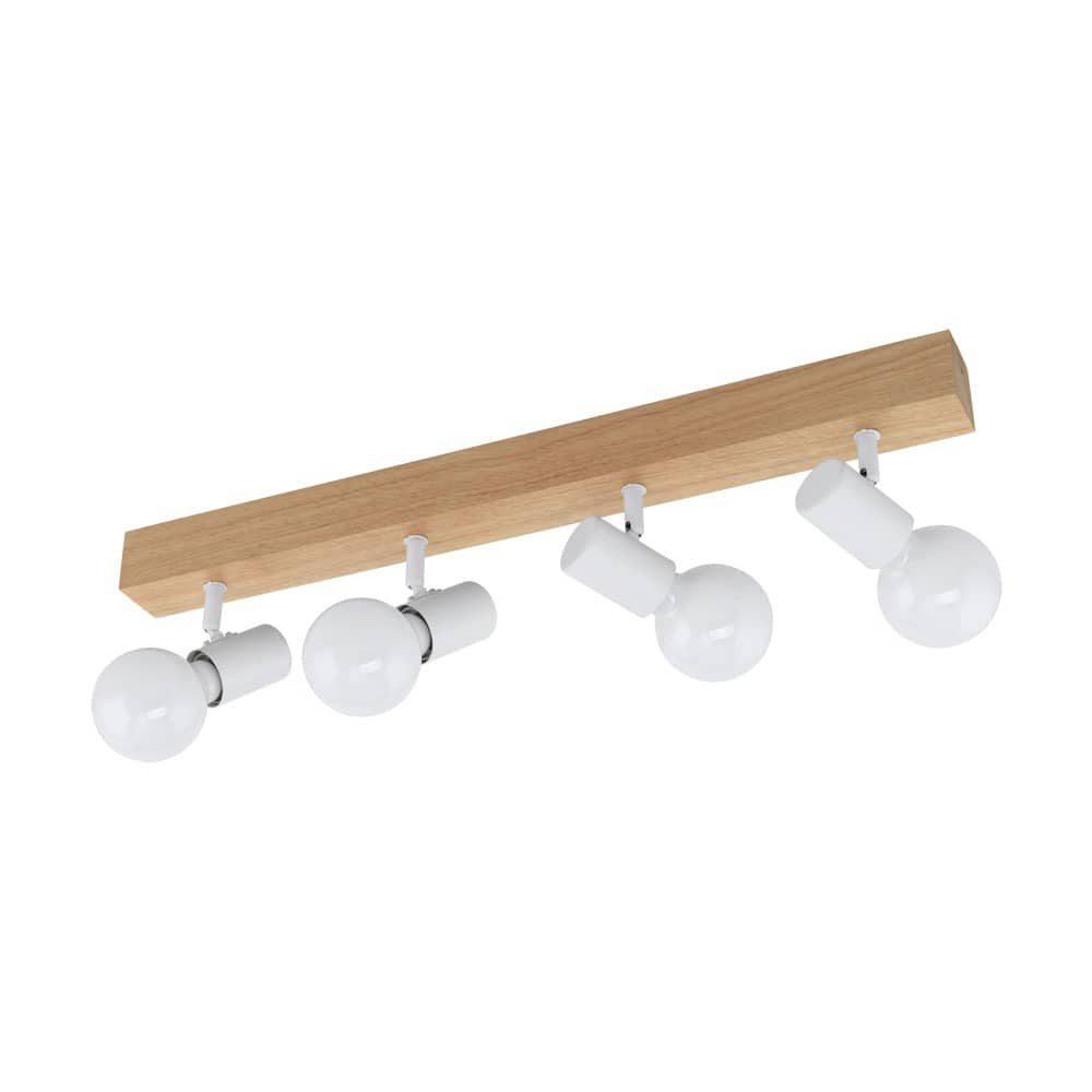 Plafonnier Townshend 3 4 lumières bois