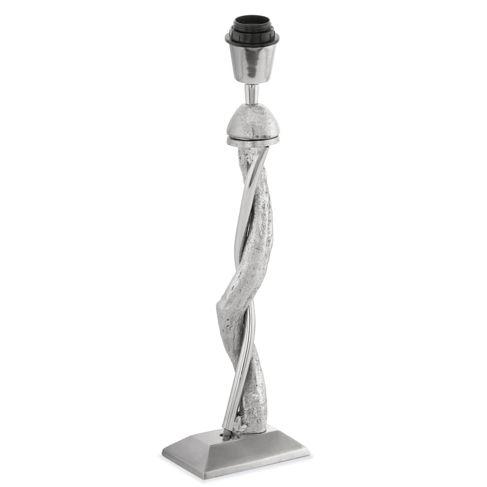 Lampe à poser Bedworth nickel, H 48 cm