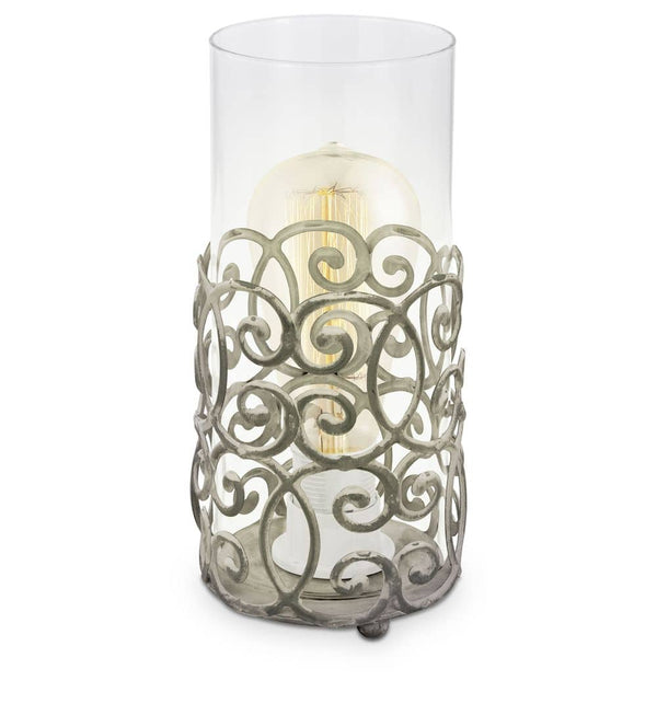 Lampe à poser Cardigan marron, verre