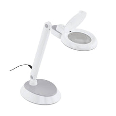 Lampe à poser Lente grise et blanche