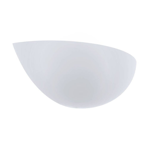 Applique murale Tiberio blanche, L 13 cm