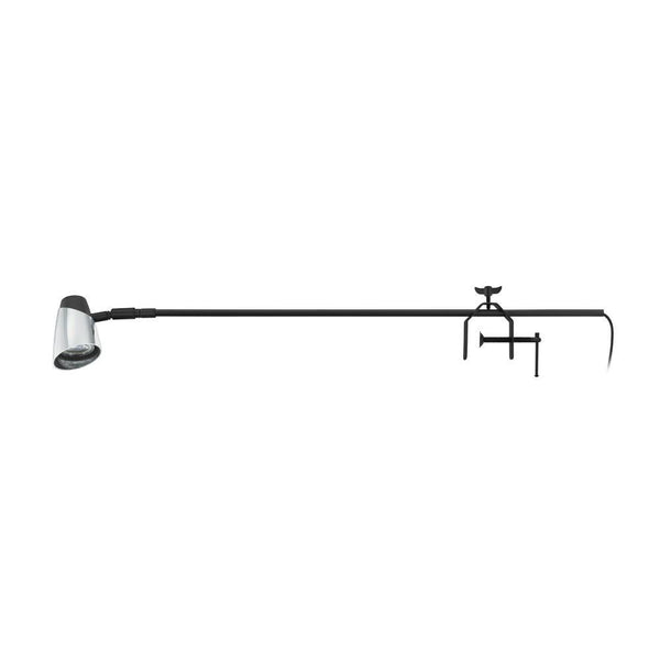 Lampe de bureau Rugove noire, L 72 cm