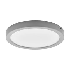 Plafonnier Idun 2 argenté et blanc